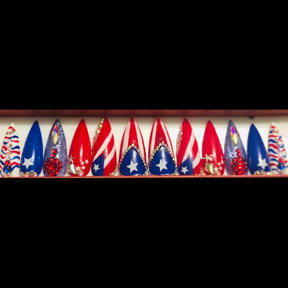 🇵🇷Lovin Puerto Rico Press on Nails-Large💅🏽